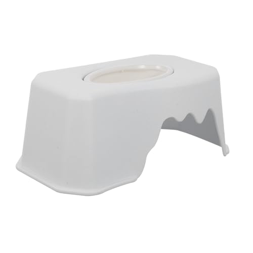 CORHAD Reptile Hide Cave Von Turtle Hideout Weiß Feeder Praktische Reptilien Box Schmuck von CORHAD