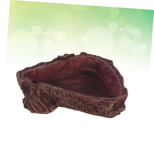 CORHAD Resin Futterschale für Reptilien Kleine Haustiere Imitation Baumrinde Robust Langlebig Terrarienschale Geeignet für Echsen Frösche Spinnen CORHAD Resin Futterschale für Reptilien Kleine Haustiere Imitation Baumrinde Robust Langlebig Terrarienschale Geeignet für Echsen Frösche Spinnen von CORHAD