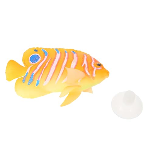 CORHAD Simulation Angelfisch Aquarium Deko Umweltfreundlicher Kunststoff Realistische Künstliche Fischlandschaft Leicht Pflegeleicht für Süßwasser Aquarien Geeignet von CORHAD