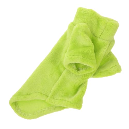 CORHAD Sphynx Katzenkleidung Winter Xs Hochkragen Wärmende Winddichte Katzenjacke Weiches Haustier-Outfit für Nacktkatzen Komfortable Katzenbekleidung in Hellgrün von CORHAD