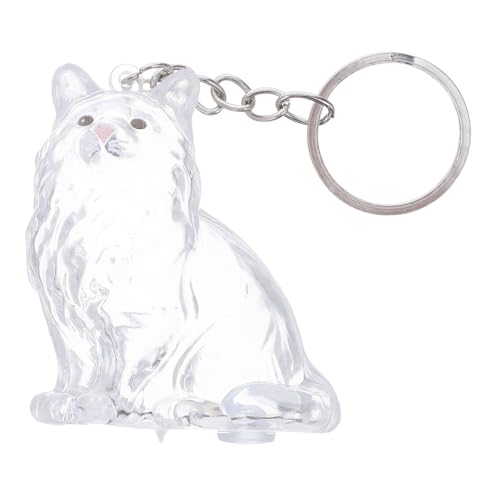 CORHAD Transparenter Katzen-Haarschmuck Aufbewahrungsbox mit Schlüsselanhänger Haustier-Haar-Memorial Kapsel zum Sammeln und Aufbewahren von Katzenhaaren Tragbarer Andenkenbehälter für von CORHAD