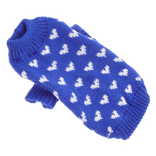 CORHAD Valentinstag Hundepullover Gestrickt Rundkragen Bequemes Winter-hundekostüm Modischer und Wärmender Hundepullover für Kleine und Mittelgroße Hunde Vielseitig für Alltag und von CORHAD