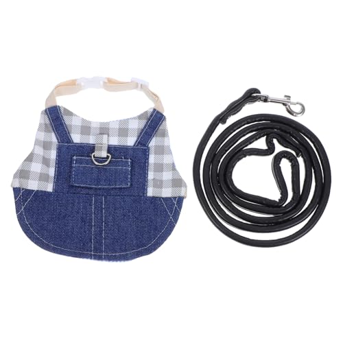 CORHAD Verstellbares Katzengeschirr Für Kleine Katzen Und Kaninchen Süßes Bunny-Outfit Mit Komfortablem Geschirr Und Leine Für Outdoor-aktivitäten Kariert CORHAD Verstellbares Katzengeschirr Für Kleine Katzen Und Kaninchen Süßes Bunny-Outfit Mit Komfortablem Geschirr Und Leine Für Outdoor-aktivitäten Kariert von CORHAD
