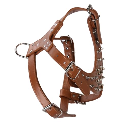 CORHAD Sicheres Und Stilvolles Hundegeschirr Mit Metallnieten Verstellbar Für Komfort Und Zugkontrolle Für Outdoor-aktivitäten Und Brust Hals CORHAD Sicheres Und Stilvolles Hundegeschirr Mit Metallnieten Verstellbar Für Komfort Und Zugkontrolle Für Outdoor-aktivitäten Und Brust Hals von CORHAD