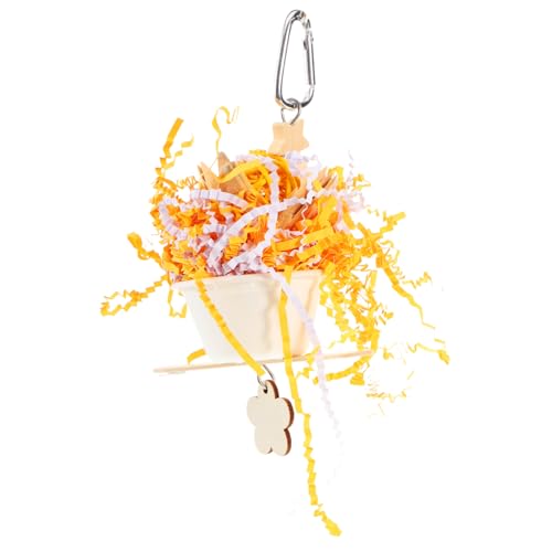 CORHAD Vogel Kauspielzeug für Papageien und Sittiche Bunte Shredding für Vogelkäfig Fördert Beschäftigung und Klettern Langlebig und Sicher Geeignet für Kleine Vögel Wie Nymphensittiche von CORHAD
