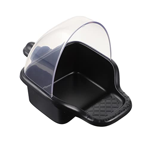 CORHAD Vogelfütterer vogelhaus Bird House Vogelfutterbehälter Vogelfutterhaus für Käfig Papageien-Futterstation für Haustiere Vogelversorgung Futterspender für Sittiche Plastik Black CORHAD Vogelfütterer vogelhaus Bird House Vogelfutterbehälter Vogelfutterhaus für Käfig Papageien-Futterstation für Haustiere Vogelversorgung Futterspender für Sittiche Plastik Black von CORHAD