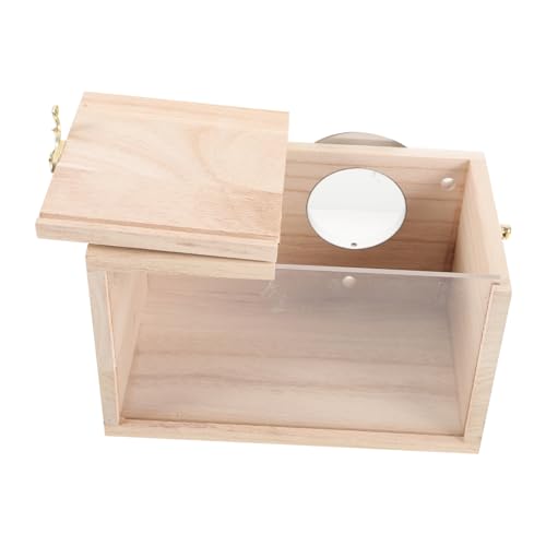 CORHAD Vogelhaus Aus Holz Für Nymphensittiche Sichtbarer Nistkasten 12x12x19.5cm Für Garten Und Balkon Sittichzubehör CORHAD Vogelhaus Aus Holz Für Nymphensittiche Sichtbarer Nistkasten 12x12x19.5cm Für Garten Und Balkon Sittichzubehör von CORHAD