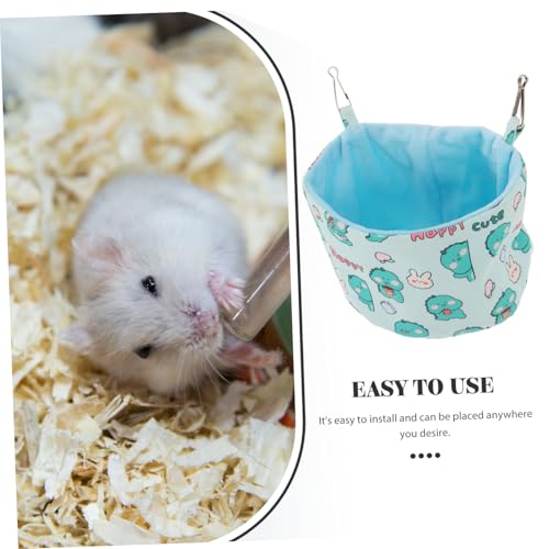 CORHAD Warme Hamsterhängematte aus Robustem Canvas Kleines Nagetierbett und Versteck Kuscheliger Schlafplatz für Zwerghamster Meerschweinchen und Frettchen für Käfige und Kleine von CORHAD