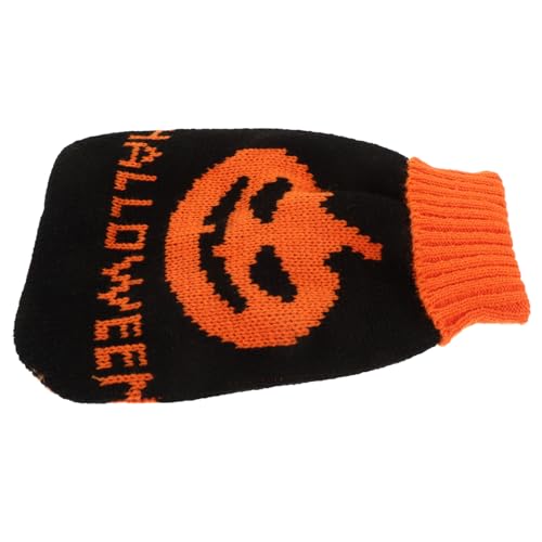 CORHAD Warmer Halloween Hundepullover aus Weichem Strickstoff Niedliches Kürbis-Design Hautfreundlicher Winterpullover für Kleine Welpen und Katzen Maschinenwaschbar Komfortable CORHAD Warmer Halloween Hundepullover aus Weichem Strickstoff Niedliches Kürbis-Design Hautfreundlicher Winterpullover für Kleine Welpen und Katzen Maschinenwaschbar Komfortable von CORHAD