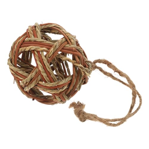CORHAD Bunny Chew Grass Kaubälle Aus Naturmaterialien Für Kleintiere Für Kaninchen Meerschweinchen Und Hamster Fördert Zahn Und Kauvergnügen Umweltfreundliches Spielzeug Für von CORHAD