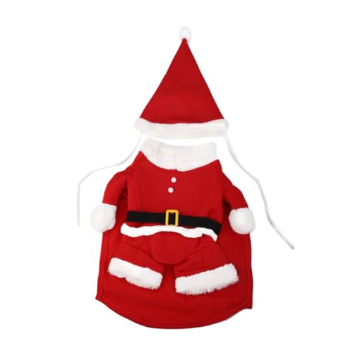 CORHAD Weihnachten Haustier Hund Kleidung Santa Claus Kostüm Hund Weihnachten Mantel Cape Größe S Rot von CORHAD