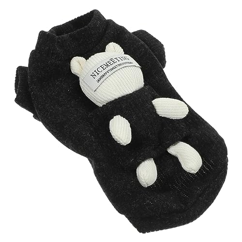 CORHAD Welpenmantel Winter Atmungsaktiv Haustierweste Hundekostüm Winter Hundemantel Baumwolle Schwarz CORHAD Welpenmantel Winter Atmungsaktiv Haustierweste Hundekostüm Winter Hundemantel Baumwolle Schwarz von CORHAD