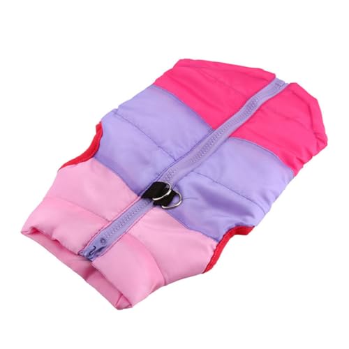 CORHAD wasserdichte Warme Hundeweste aus Weichem Baumwollmaterial für Herbst und Winter Atmungsaktiv Leichte Sportbekleidung Wendbar Modisch in Rosé und Flieder für Kleine und von CORHAD