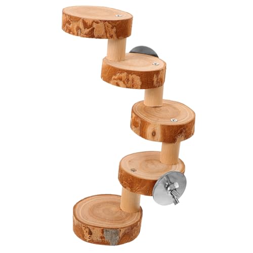 CORHAD Wooden Hamster Ladder Spielzeug Für Kleintiere Sicheres Natürliches Holz Für Hamster Und Meerschweinchen Stufige Kletterleiter Für Käfige Zum Spielen Und Klettern CORHAD Wooden Hamster Ladder Spielzeug Für Kleintiere Sicheres Natürliches Holz Für Hamster Und Meerschweinchen Stufige Kletterleiter Für Käfige Zum Spielen Und Klettern von CORHAD