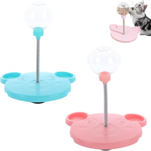 Snackspender, 2025 Neu Spielzeug zur Nahrungssuche, Pet Toy Treat Dispenser Futterspender Ball Leckerli Ball Snackball Interaktives Hundespielzeug Futterball für Hunde Katze langsames Fressen (2PCS) von COSEN