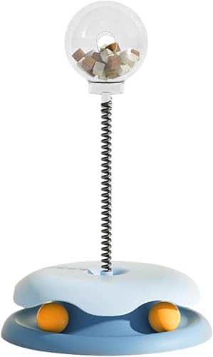 Snackspender, 2025 Neu Spielzeug zur Nahrungssuche, Pet Toy Treat Dispenser Futterspender Ball Leckerli Ball Snackball Interaktives Hundespielzeug Futterball für Hunde Katze langsames Fressen (Blau-B) Snackspender, 2025 Neu Spielzeug zur Nahrungssuche, Pet Toy Treat Dispenser Futterspender Ball Leckerli Ball Snackball Interaktives Hundespielzeug Futterball für Hunde Katze langsames Fressen (Blau-B) von COSEN
