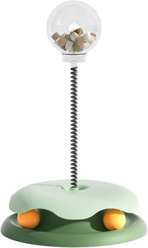Snackspender, 2025 Neu Spielzeug zur Nahrungssuche, Pet Toy Treat Dispenser Futterspender Ball Leckerli Ball Snackball Interaktives Hundespielzeug Futterball für Hunde Katze langsames Fressen (Grün-B) von COSEN