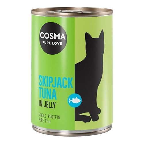 Cosma Original in Jelly 6 x 400 g | Katzenfutter nass | Skipjack Thunfisch Cosma Original in Jelly 6 x 400 g | Katzenfutter nass | Skipjack Thunfisch von COSMA