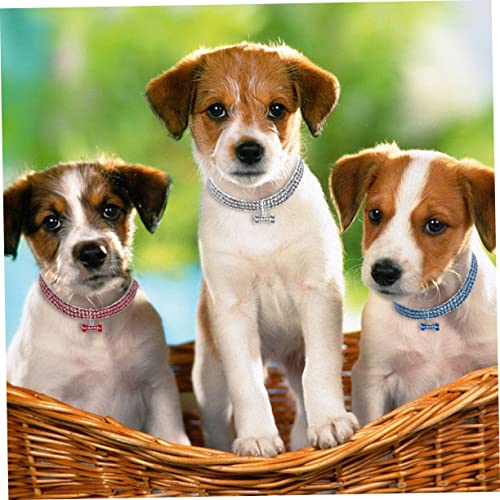 COSMEVIVI 1stück Rhinestone Hundehalsband Für Und Hunde Elastisches Mit Kreativem Design Weiße Farbe Für Festliche Anlässe Und Täglichen Gebrauch von COSMEVIVI