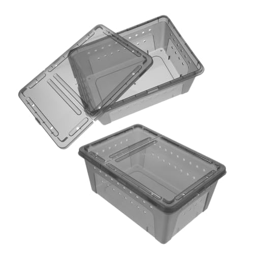 2 Stück Box Spinne Terrarium Froschkäfig Reptilien Brutbehälter Reptilienträger Zuchtbehälter Reptilien Zuchttank Futterbehälter Für Vogelspinne Schneckengehege Gecko Tank COSMEVIVI 2 Stück Box Spinne Terrarium Froschkäfig Reptilien Brutbehälter Reptilienträger Zuchtbehälter Reptilien Zuchttank Futterbehälter Für Vogelspinne Schneckengehege Gecko Tank COSMEVIVI von COSMEVIVI