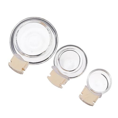 COSMEVIVI 1satz Vogel Futter Und Wasserbecher Teiliges Transparente Vogelbadewanne Praktische Käfigzubehör Für Papageien Und Kanarienvögel von COSMEVIVI