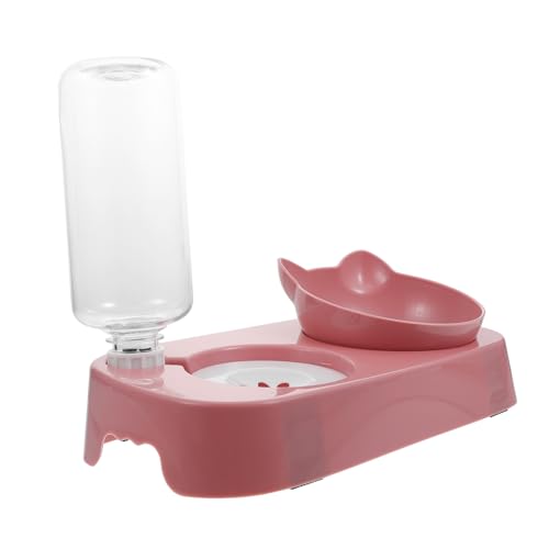 COSMEVIVI Doppelter Futter- und Wasserspender für Haustiere automatische Futternäpfe für Haustiere rutschfeste Basis sicherer Kunststoff dekoratives Haustierzubehör COSMEVIVI Doppelter Futter- und Wasserspender für Haustiere automatische Futternäpfe für Haustiere rutschfeste Basis sicherer Kunststoff dekoratives Haustierzubehör von COSMEVIVI