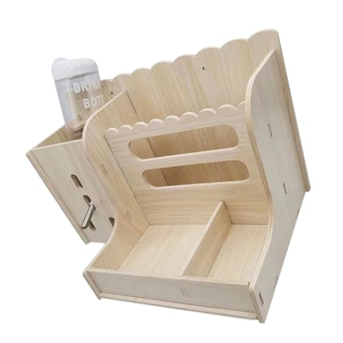 COSMEVIVI Futterspender für Kaninchen und Meerschweinchen Heuhalter aus Holz Wasserflasche langlebig und praktisch für den täglichen Gebrauch COSMEVIVI Futterspender für Kaninchen und Meerschweinchen Heuhalter aus Holz Wasserflasche langlebig und praktisch für den täglichen Gebrauch von COSMEVIVI