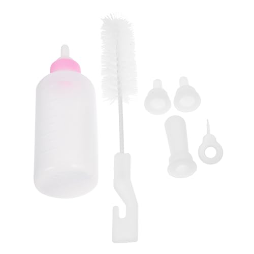 COSMEVIVI 6pc Pet Stillflasche Set Für Baby Kätzchen Welpen Fütterung Flasche Kit Food Grade Silikon Tragbare Robust von COSMEVIVI