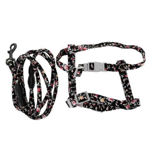 COSMEVIVI Katzen-Outdoor-Leine Und Set Für Kätzchen Verstellbares Haustier-kontrollseil Robust Und Bequem Schwarz COSMEVIVI Katzen-Outdoor-Leine Und Set Für Kätzchen Verstellbares Haustier-kontrollseil Robust Und Bequem Schwarz von COSMEVIVI