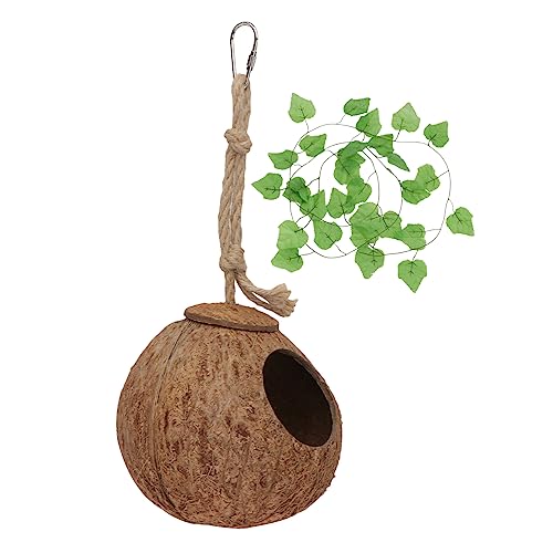 COSMEVIVI 1satz Reptilien Nest Und Spielplatz Set Aus Kokosnuss Für Baum Und Halbaum-lizarden Teilig Kokosnuss Nest Vines Schlaf Und Spielzubehör Für Haustiere COSMEVIVI 1satz Reptilien Nest Und Spielplatz Set Aus Kokosnuss Für Baum Und Halbaum-lizarden Teilig Kokosnuss Nest Vines Schlaf Und Spielzubehör Für Haustiere von COSMEVIVI