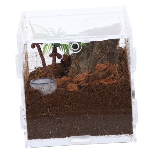 COSMEVIVI 1satz Springspinne Zuchtbox Transparente Fütterungsbox Für Springspinnen Praktisches Terrarium Mit Belüftung Einfache Reinigung Und Beobachtung COSMEVIVI 1satz Springspinne Zuchtbox Transparente Fütterungsbox Für Springspinnen Praktisches Terrarium Mit Belüftung Einfache Reinigung Und Beobachtung von COSMEVIVI