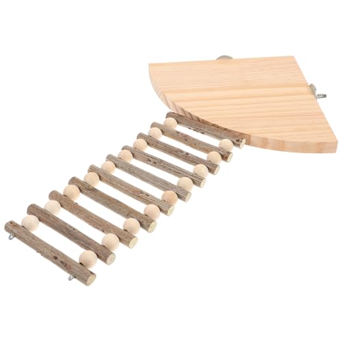 COSMEVIVI 1 Set Hamsterspielzeug, Lustige Chinchilla Leiterplattform, Meerschweinchen Leiterplattform, Hamster Springtisch, Hamster Holzleiterplattform, Holzrattenspielzeug, von COSMEVIVI