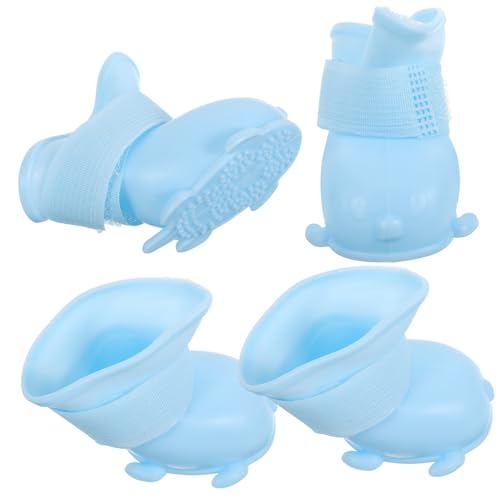 COSMEVIVI 1 Set Haustier Regenstiefel Wanderschuhe Für Hunde Hundesocken Mit Weichen Sohlen Hundestiefel Für Katzenstiefel rutschfeste Hundestiefel Hunde Regenstiefel von COSMEVIVI