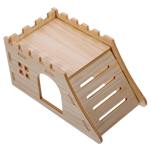 COSMEVIVI Hamsterhaus Aus Holz Mit Rampe Und Plattform Für Kleintiere Pet Versteck Haus Für Hamster Und Ratten COSMEVIVI Hamsterhaus Aus Holz Mit Rampe Und Plattform Für Kleintiere Pet Versteck Haus Für Hamster Und Ratten von COSMEVIVI