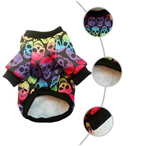 COSMEVIVI 1Pc Halloween Haustier Hund Pullover Schädel Kopf Halloween Haustier Kleidung für Hund Party COSMEVIVI 1Pc Halloween Haustier Hund Pullover Schädel Kopf Halloween Haustier Kleidung für Hund Party von COSMEVIVI