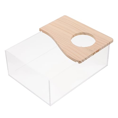 COSMEVIVI 1stück Sandbadbox Für Kleintiere -wanne Mit Holzabdeckung Als Toilette Oder Sandbad Für Hamster Zwerghamster Meerschweinchen Und COSMEVIVI 1stück Sandbadbox Für Kleintiere -wanne Mit Holzabdeckung Als Toilette Oder Sandbad Für Hamster Zwerghamster Meerschweinchen Und von COSMEVIVI