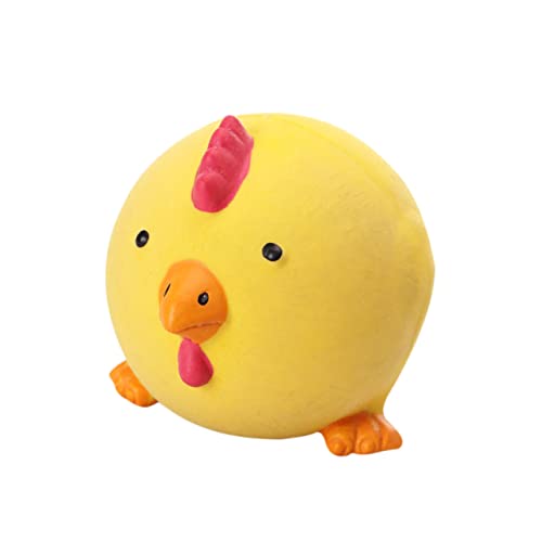 COSMEVIVI 1stück Pet Biting Toy Molar Squeaker Aus Latex Langlebiges Kauspielzeug Für Hunde Und Welpen Quietschspielzeug Im Niedlichen Design Gelbes Küken von COSMEVIVI