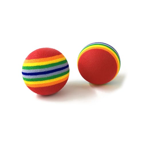 COSMEVIVI 12 Stück Teiliges Kleine Bunte Rainbow Ball Hundespielzeuge aus Langlebigem Eva Interaktives Quietschspielzeug zum Apportieren Kauen und Training für Welpen und Kleine Hunde COSMEVIVI 12 Stück Teiliges Kleine Bunte Rainbow Ball Hundespielzeuge aus Langlebigem Eva Interaktives Quietschspielzeug zum Apportieren Kauen und Training für Welpen und Kleine Hunde von COSMEVIVI