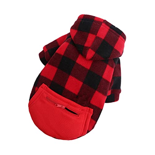 COSMEVIVI 1Stk Haustier Mantel weihnachtsdekoration für Haustiere Winterkleidung für Hunde weihnachtsmantel weihnachtsjacket Weihnachtskostü für Haustiere Winter Warmer Haustiermantel von COSMEVIVI
