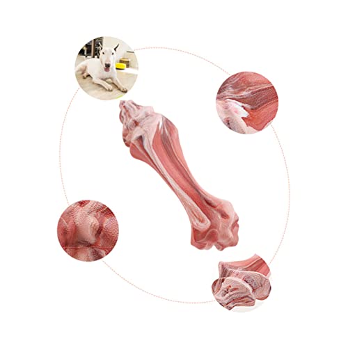 COSMEVIVI 1stück Molar Shaped Hundespielzeug Aus Kaustange Für Hunde Fleischfarbe Spielen Und Kauen Stärkt Die Bindung Zwischen von COSMEVIVI