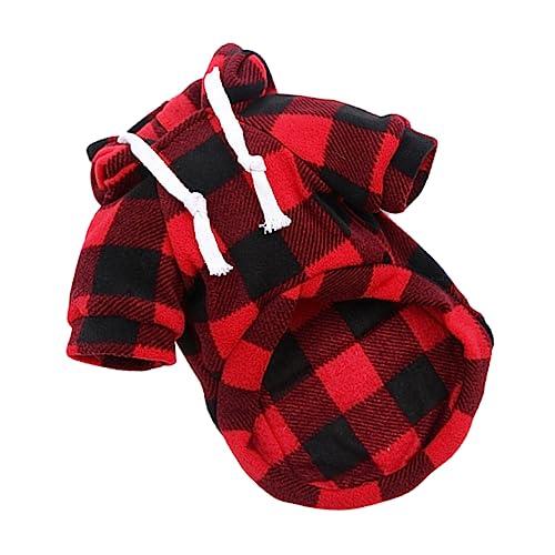 COSMEVIVI Bekleidung Haustier Weihnachtskostüm Hundejacke Rot Schwarz Für Ihren Hund von COSMEVIVI