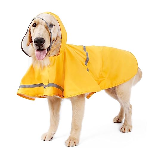 COSMEVIVI Großer Hunderegenmantel wasserdichter Regenmantel für Hunde Haustier-Regenbekleidung Hunderegenmantel Gelb Größe XL COSMEVIVI Großer Hunderegenmantel wasserdichter Regenmantel für Hunde Haustier-Regenbekleidung Hunderegenmantel Gelb Größe XL von COSMEVIVI