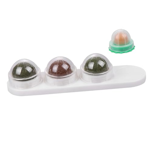 COSMEVIVI Katzenminze-Leckbälle 1 Stück natürlicher essbarer Katzenminzball 4-in-1-Katzenminze- Spielzeug Katzenminze Katzenspielzeugball Haustierspielzeug weiß COSMEVIVI Katzenminze-Leckbälle 1 Stück natürlicher essbarer Katzenminzball 4-in-1-Katzenminze- Spielzeug Katzenminze Katzenspielzeugball Haustierspielzeug weiß von COSMEVIVI