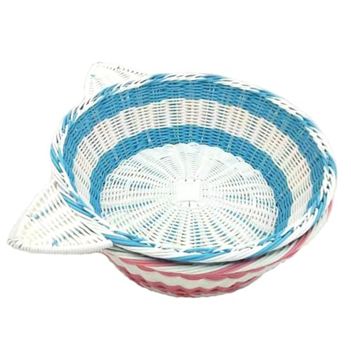 COSMEVIVI Haustier Rattan Zwinger Katzenbett Bequemes Hundenest für Den Einsatz COSMEVIVI Haustier Rattan Zwinger Katzenbett Bequemes Hundenest für Den Einsatz von COSMEVIVI