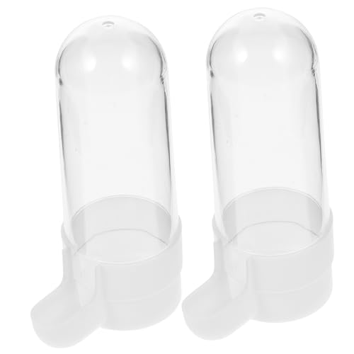 COSMEVIVI 2stücke Vogeltränke Und Futterspender Für Käfige Automatischer Wasserspender Und Futterbehälter Installieren Transparentes Design Zur Einfachen Überprüfung des Füllstands von COSMEVIVI