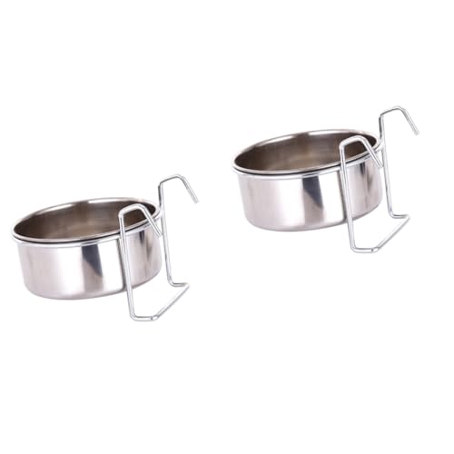 COSMEVIVI 2 Sets Haustier Schüssel Set Hundefutter Schüssel Langsam Feeder Edelstahl Hängen Käfig Pet Geschirr COSMEVIVI 2 Sets Haustier Schüssel Set Hundefutter Schüssel Langsam Feeder Edelstahl Hängen Käfig Pet Geschirr von COSMEVIVI