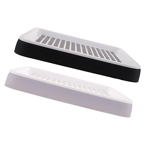 COSMEVIVI 2 Stück Box Haustiertoilette Hasentoilette Kleintierkäfig Zubehör Hundetoilette Indoor Hasentoilette Ratten Hamstertoilette Hasenkäfigtoilette Indoor Hasentöpfchen Katzentoilette von COSMEVIVI