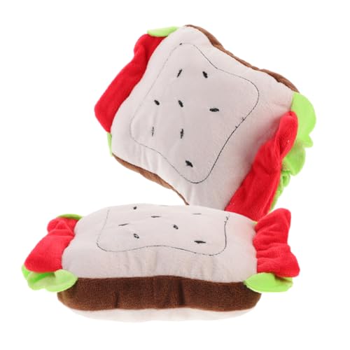 COSMEVIVI Beißspielzeug-Set Für Hunde Quietschendes Sandwich-Brot Kauspielzeug Für Welpen Ausgestopftes Plüschspielzeug Für Hunde COSMEVIVI Beißspielzeug-Set Für Hunde Quietschendes Sandwich-Brot Kauspielzeug Für Welpen Ausgestopftes Plüschspielzeug Für Hunde von COSMEVIVI