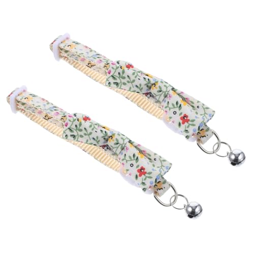 COSMEVIVI 2stücke Katzenhalsband Mit Glocke Und Schleife Verstellbares Und Dekoratives Katzenhalsband Für Haustiere Niedliches Design Für Partys Und Feiertage Hautfreundlich Und von COSMEVIVI