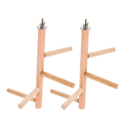 COSMEVIVI 2 Stücke Holz Vogel Sitzstange Plattform Stehen Für Papagei Käfig Spielzeug Vogel Zubehör Für Sittich Finken Aras COSMEVIVI 2 Stücke Holz Vogel Sitzstange Plattform Stehen Für Papagei Käfig Spielzeug Vogel Zubehör Für Sittich Finken Aras von COSMEVIVI